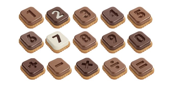 Chocolate Mould Set With Cookie Cutters Counting for kids Bakers Market Store on Bakers Market