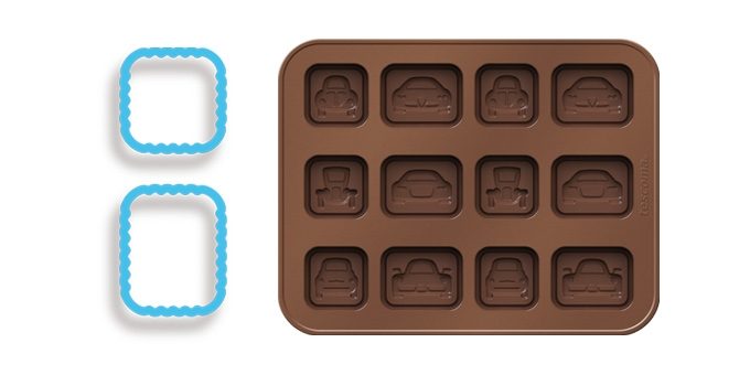 Chocolate Mould Set With Cookie Cutters Counting for kids